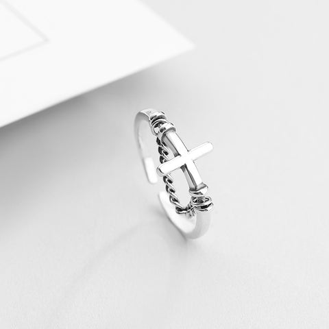 Simple Stacking Combination Ring Female 925 Sterling Silver