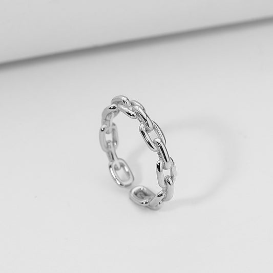 Simple Stacking Combination Ring Female 925 Sterling Silver