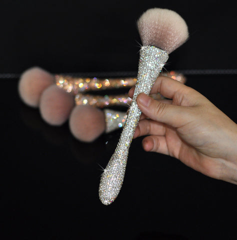 Diamond Studded Makeup Brushes Goblet Set