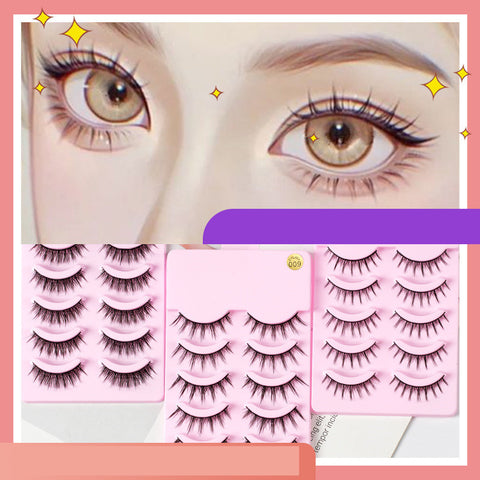 5 Pairs Manga Lashes: Anime Cosplay